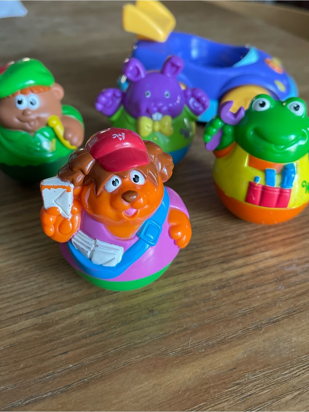 2000’s y2k Playskool Weebles and Car lot